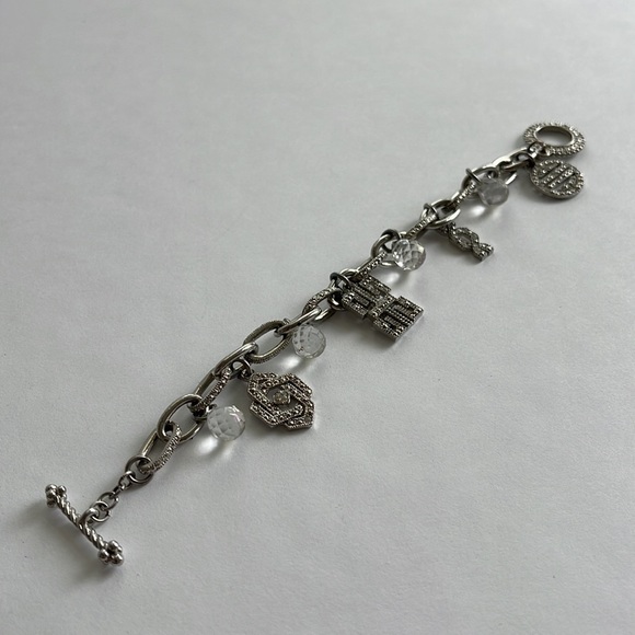 Geometric Icon Dangle Charm Bracelet - Picture 3 of 5